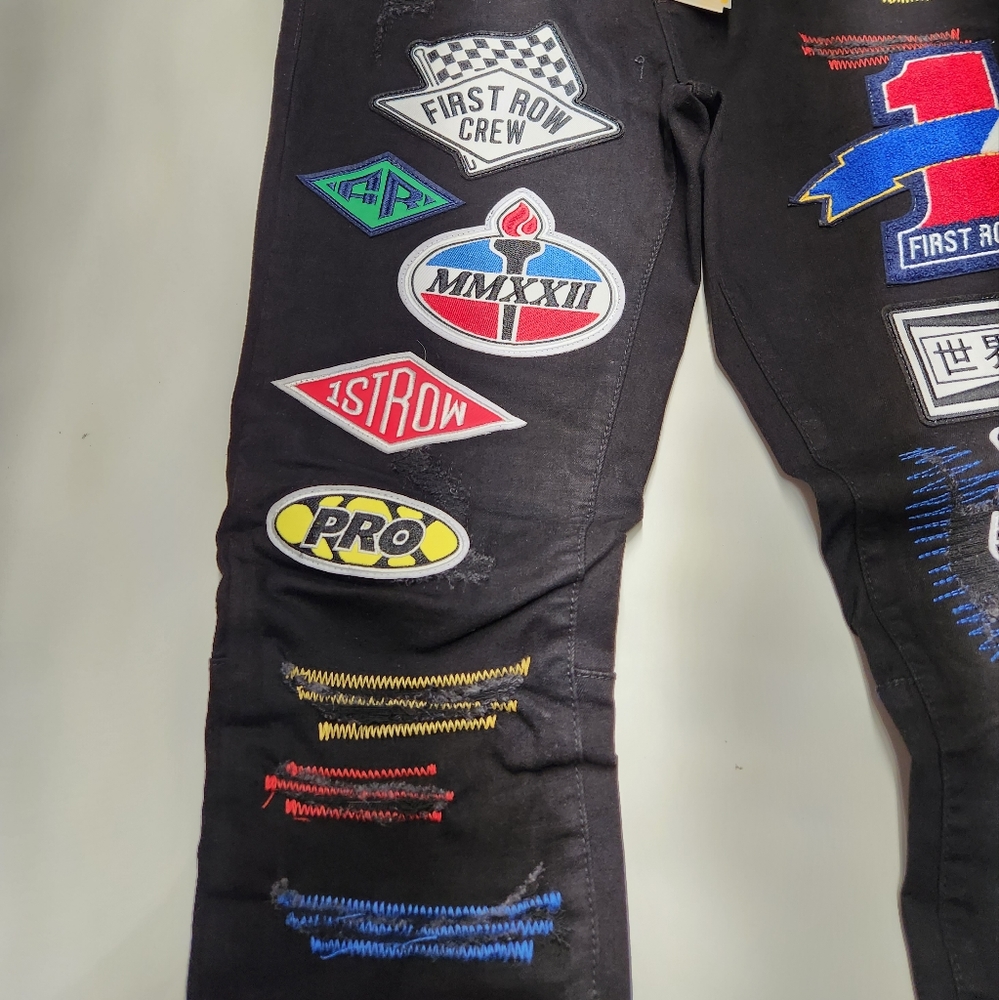 Nascar 🏁 🏎 Blk Denim Jeans👖 - Picture 4 of 10